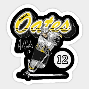 Adam Oates Boston Retro Script Sticker